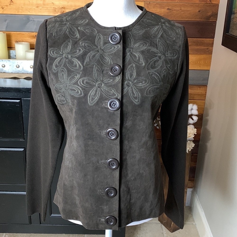 Escapade Suede Jacket Sweater